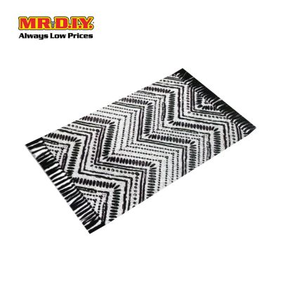 (MR.DIY) Boho Nordic  Style Printed Cotton Home Floor Mat (45 x 65cm)