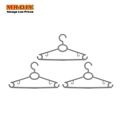 (MR.DIY) Plastic Hanger (3pcs)