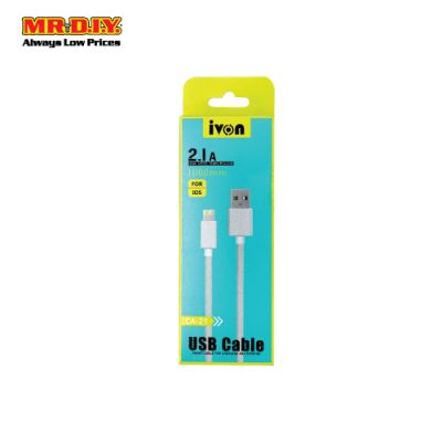 IVON USB IOS Data Cable 2.1A (1m)