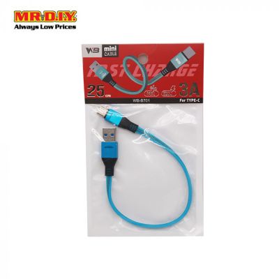 Usb Cable -Typec Wb-B701 25Cm