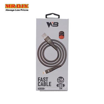 WB Fast Charging Lightning Data Cable 2.4A (1m)