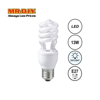 (MR.DIY) Spiral LED Bulb Daylight E27 (13W)