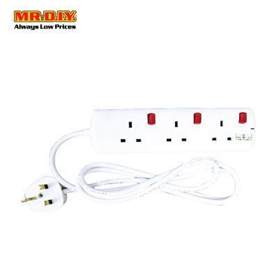 (MR.DIY) Extension Trailing Socket (2m)