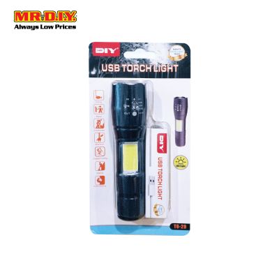 (MR.DIY) Multipurpose USB Rechargeable Torchlight 