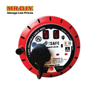 Cable Extension Reel 2 Gang  1.25mm (10m)