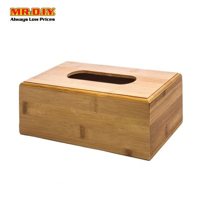 (MR.DIY) Bamboo Wooden Tissue Box