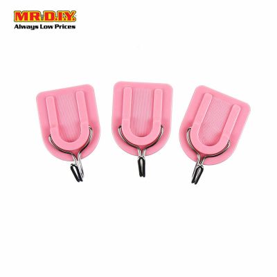 (MR.DIY) Plastic Hook (3pcs)