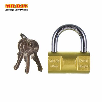 STELAR Brass Block Heavy-Duty Security Padlock Double Lock (50mm)