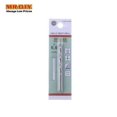 (MR.DIY) HSS-G Twist Drill Bit 47060 (6mm)