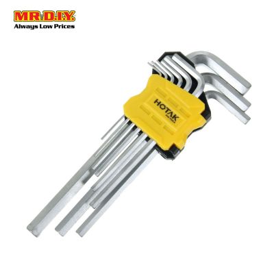 HOTAK 9-piece Long Arm Hex Key Set