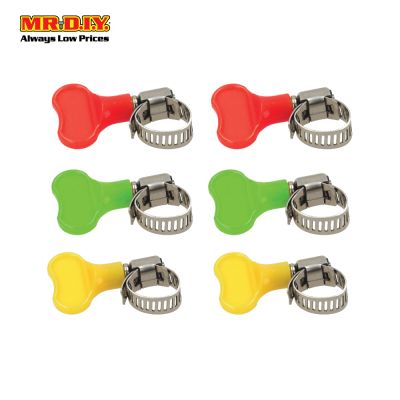 (MR.DIY)  Adjustable Screw Multi-size Hose Clamp (6pcs)