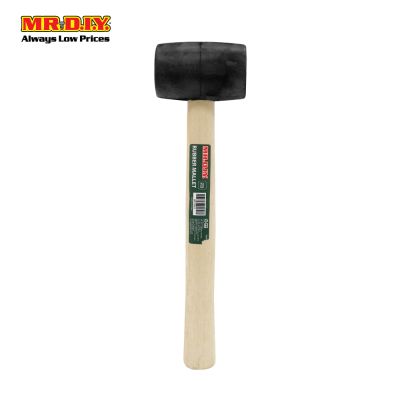 (MR.DIY) Rubber Mallet Wood Handle Hammer 8OZ