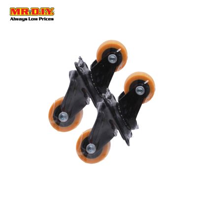 (MR.DIY) Industrial Rubber Wheel Set 25mm (4pcs)