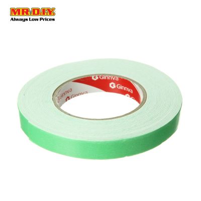 GINNVA Double Sided Foam Tape White (1.8cm x 9m)