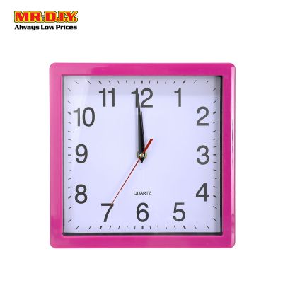 (MR.DIY) QUARTZ Analog Simple Wall Clock Glossy Home Decor (24.5cm x 24.5cm)