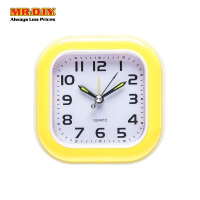 (MR.DIY) Quartz Square Alarm Clock (10x10cm) 