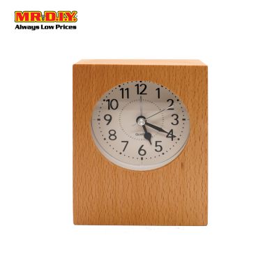 (MR.DIY) Portable Classic Wooden Alarm Clock 