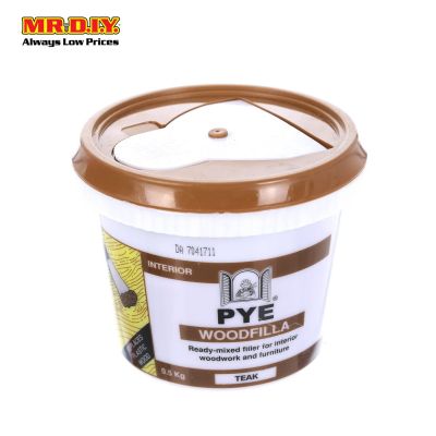 PYE Interior Wood Filler (Teak) (0.5kg)