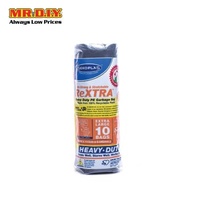 SEKOPLAS ReXTRA HDPE Garbage Bag XL Size (10pcs)