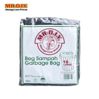 [BEST SELLER] (MR.DIY) Eco-Friendly Garbage Bag L Size (10pcs)