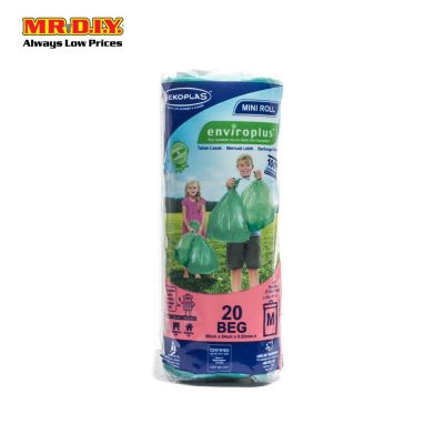 SEKOPLAS Enviroplus Mini Roll Garbage Bag M Size (20pcs)