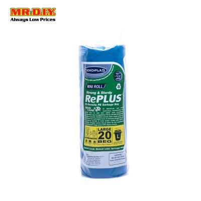 SEKOPLAS RePlus Mini Roll HDPE Garbage Bag L Size (20pcs)