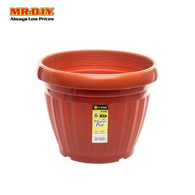 ELIANWARE Plastic Flowerpot (terracotta)