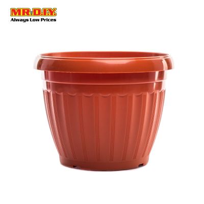 ELIANWARE Plastic Round Flower Pot (19cm x 16cm)