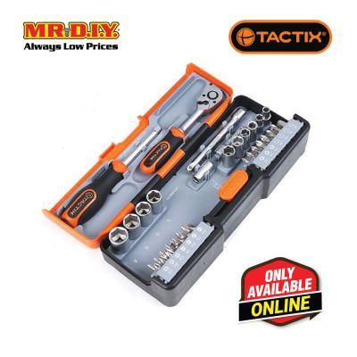 TACTIX Dr.Socket Set (43 pieces x 1/4 Inch)