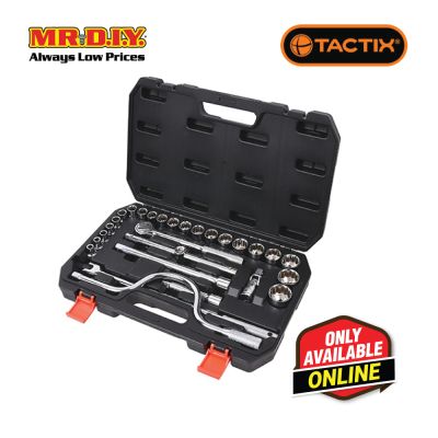 TACTIX Dr.Socket Set (28 pieces x 1/2 Inch)