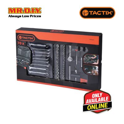 TACTIX Dr.Socket Set (70 pieces x 1/4 x 3/8 Inch)