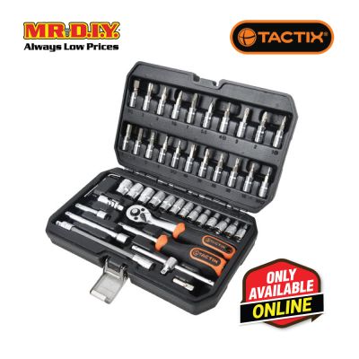 TACTIX Dr.Socket Set (46 pieces x 1/4 Inch)