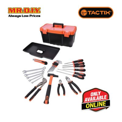 TACTIX Tool Set With Plastic Box (26 pieces)