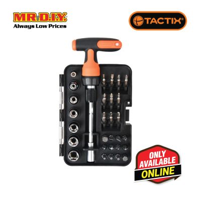 TACTIX Mini Ratchet T-Driver Set (32 pieces)