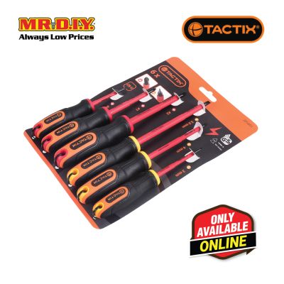 TACTIX Insulated Screwdriver Set (6 pieces)