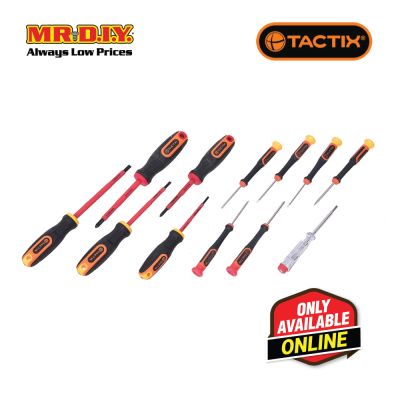 TACTIX Insulated Screwdriver Set (12 pieces)