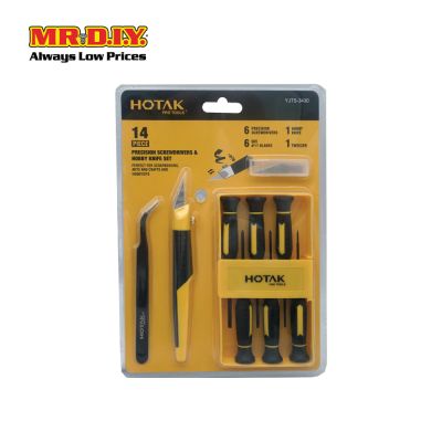 HOTAK Precision Screwdrivers &amp; Hobby Knife Set YJTS-3430 - 14pcs